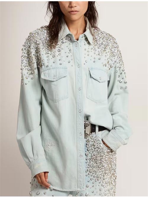 Camicia con cristalli Golden Goose | GWP00589.P00062750100